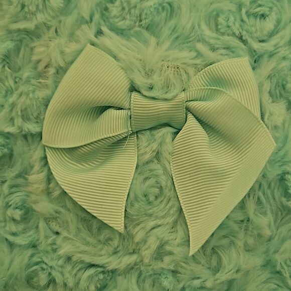 HP Little Me Toddler Girl Faux Fur Spring Jacket 12 Months Light Aqua - Picture 12 of 16